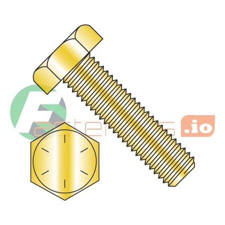 Newport Fasteners Grade 8, 3/8"-24 Hex Head Tap Bolt, Zinc Yellow Steel, 3 in L, 100 PK 975025